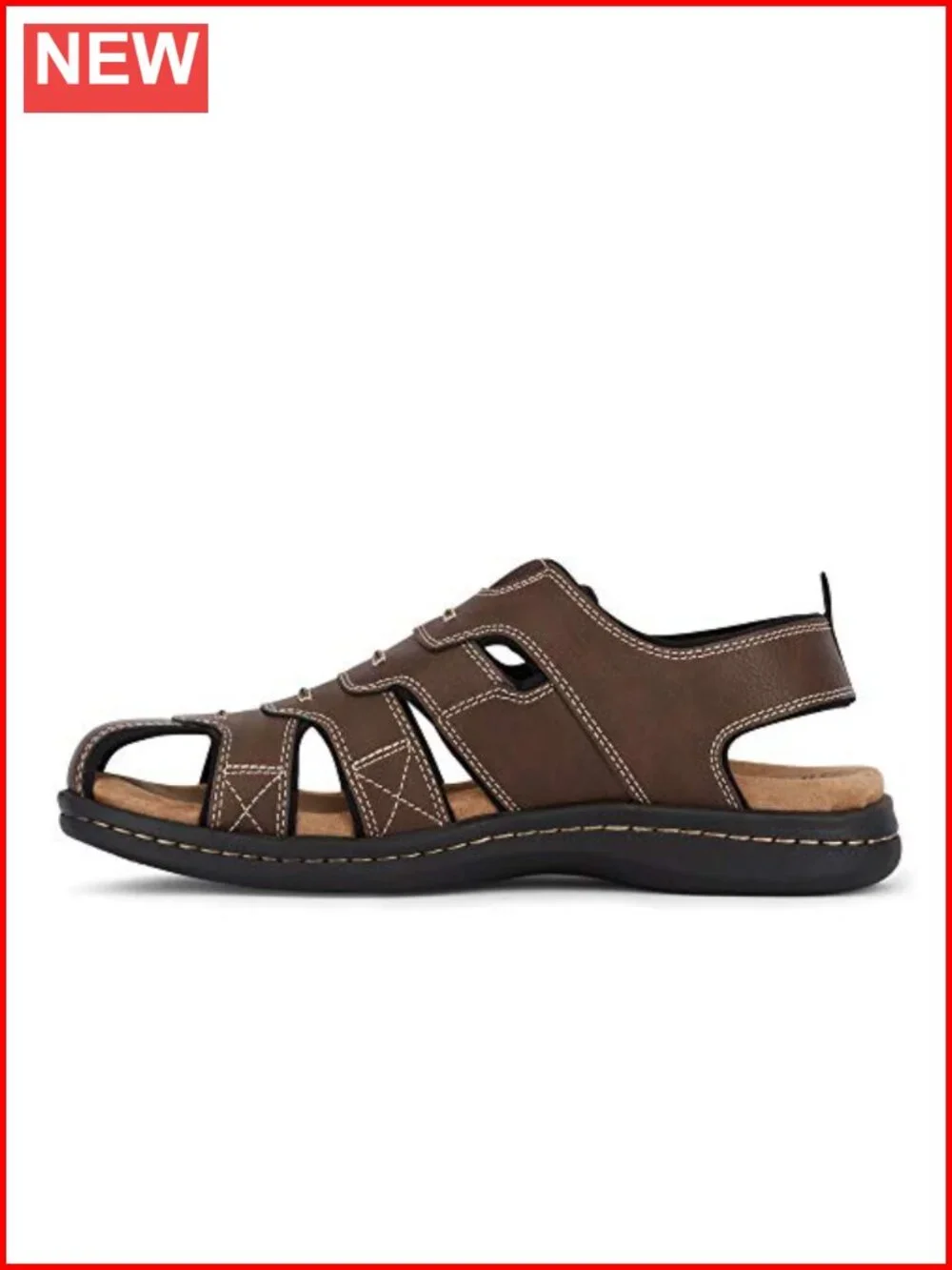 Memory Foam Fisherman Sandals with Dual-Layer Cushion
